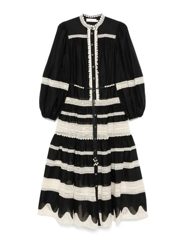 ZIMMERMANN: Robe longueur genou - Robe Au Genou - Noir