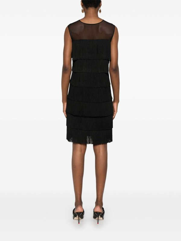 Sleeveless All Over Fringe Pickleball Dress shop online: Norma Kamali