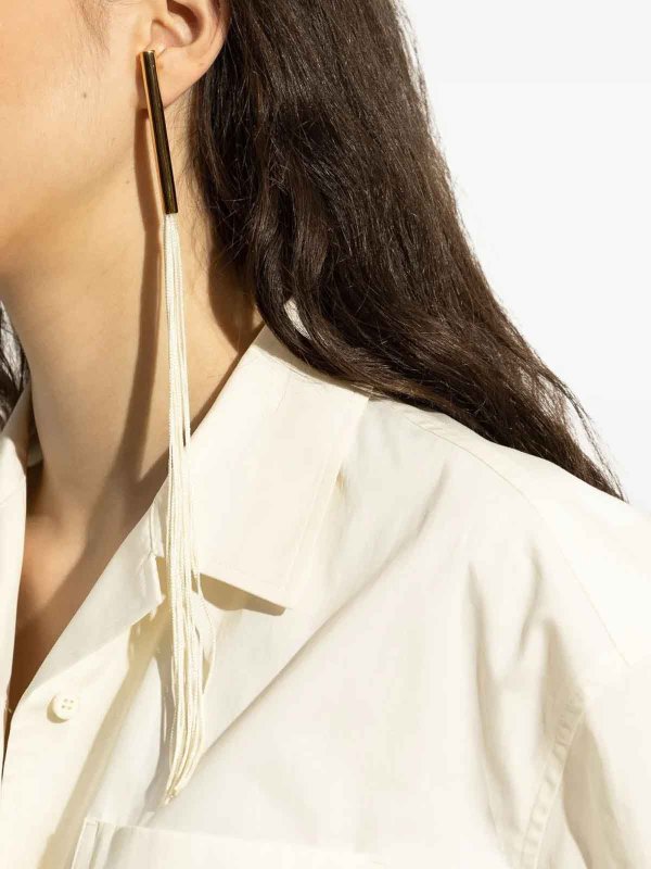 The Best Shops JIL SANDER: Pendientes - Pendientes - Dorado