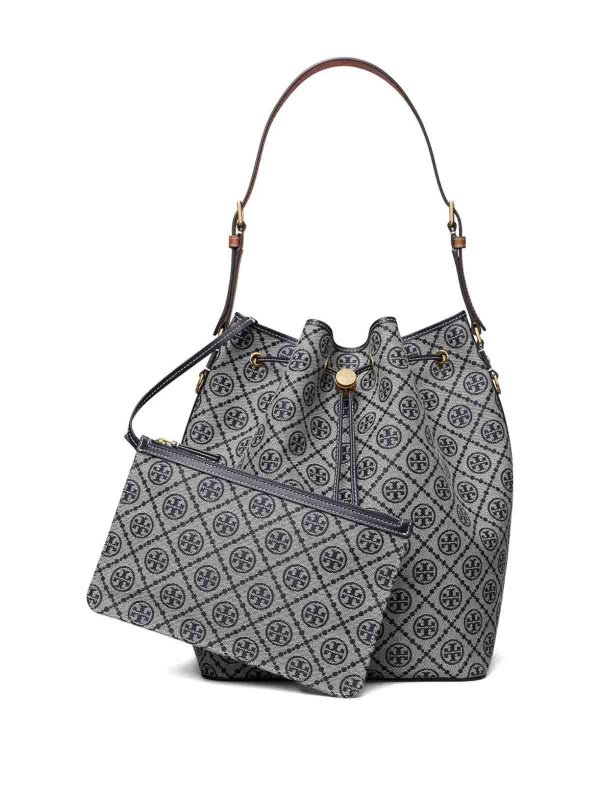 TORY BURCH: バケットバッグ online - バケットバッグ - ブルー