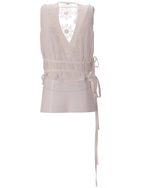 The Best Shops ANN DEMEULEMEESTER: Tops und Tank Tops - Top - Weiß