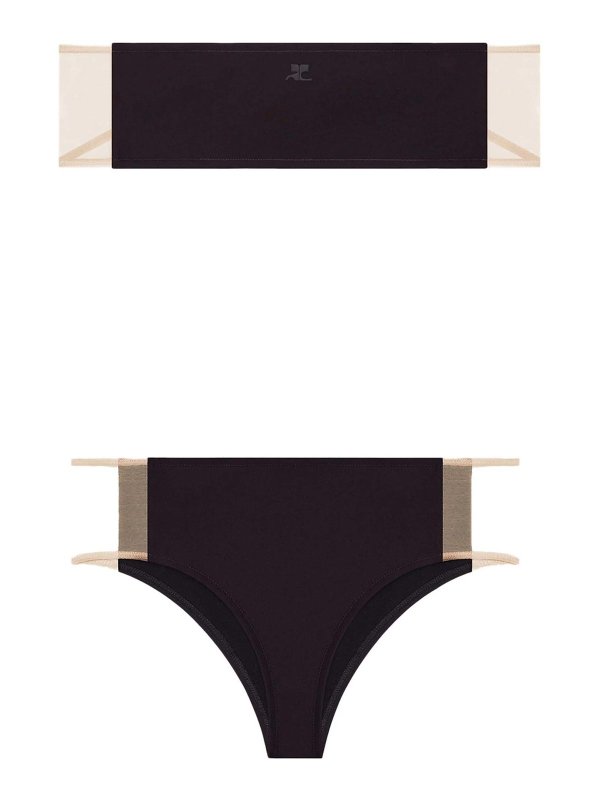 Courreges: Bikinis - Maillot De Bain - Noir
