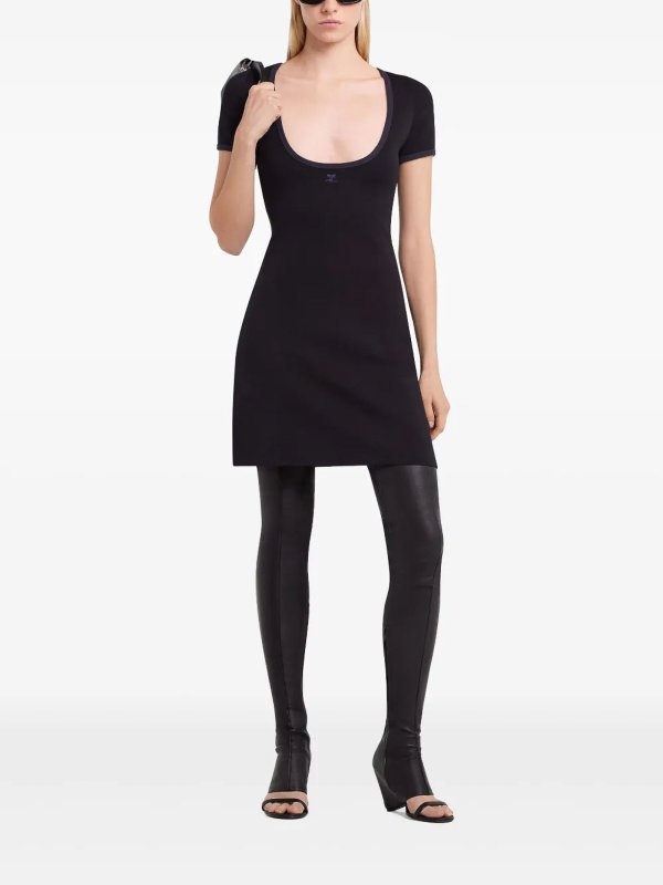 Courreges: Robes courtes online - Robe Courte - Noir