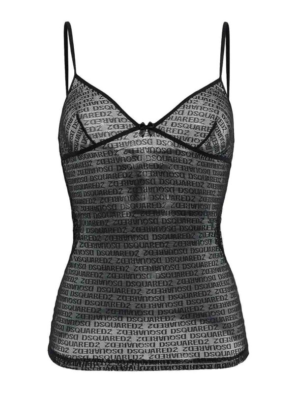 DSQUARED2: Tops & Tank tops - Lace Camisole Top