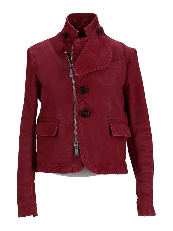 DSQUARED2: Vestes casuals - Veste Casual - Rouge Brun