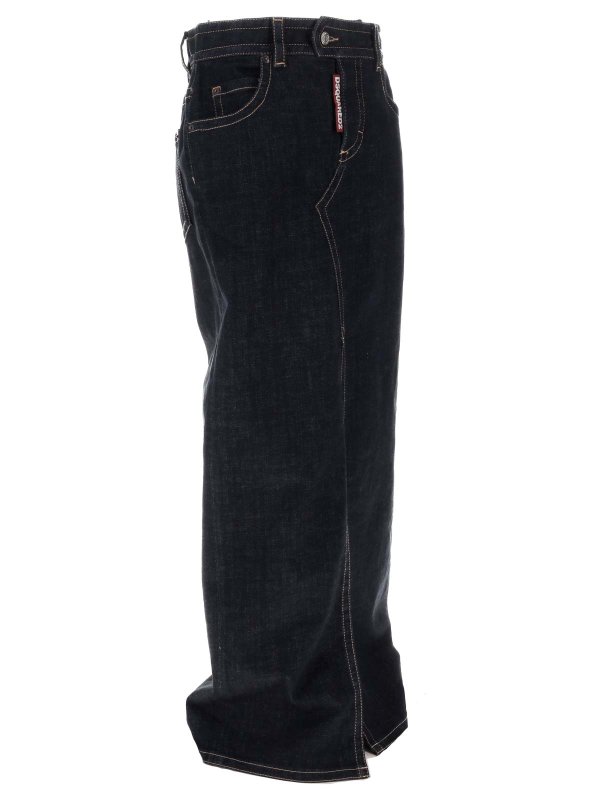 The Best Shops DSQUARED2: ロングシャツ - ロングスカート - ダークブルー