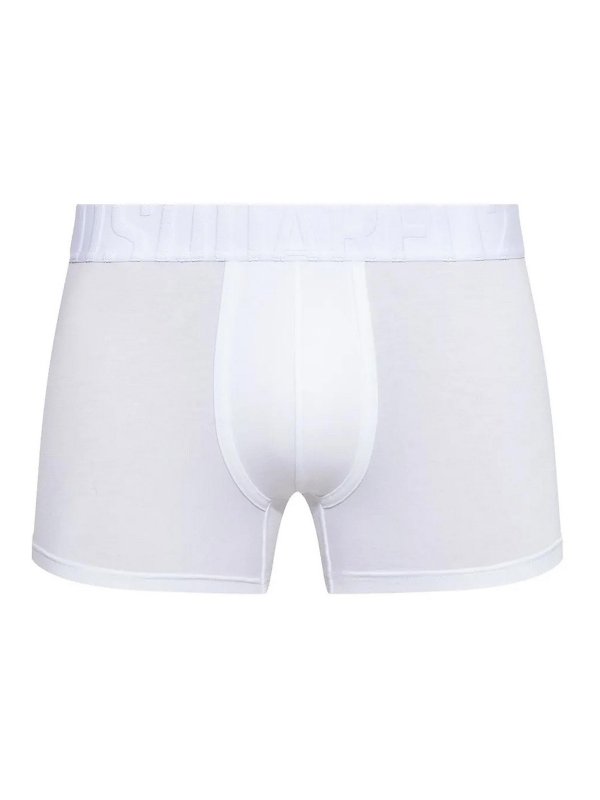 DSQUARED2: Costumi piscina e boxer - Boxer a banda logo
