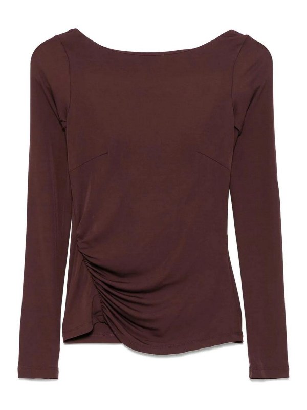 ELISABETTA FRANCHI: Camisas - Camisa - Marrón