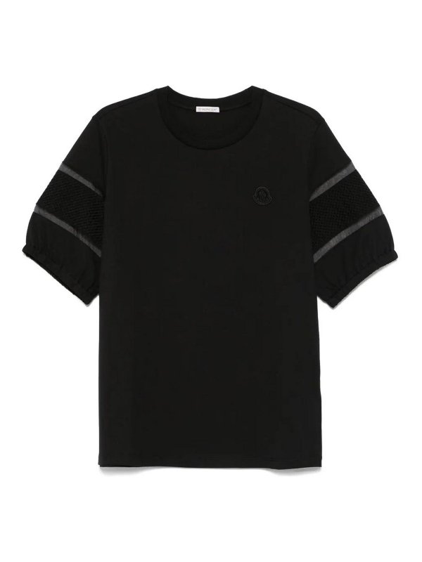 MONCLER: T-shirts - T-Shirt - Noir