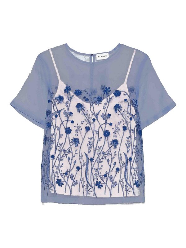 P.A.R.O.S.H.: Blusas - Blusa - Azul