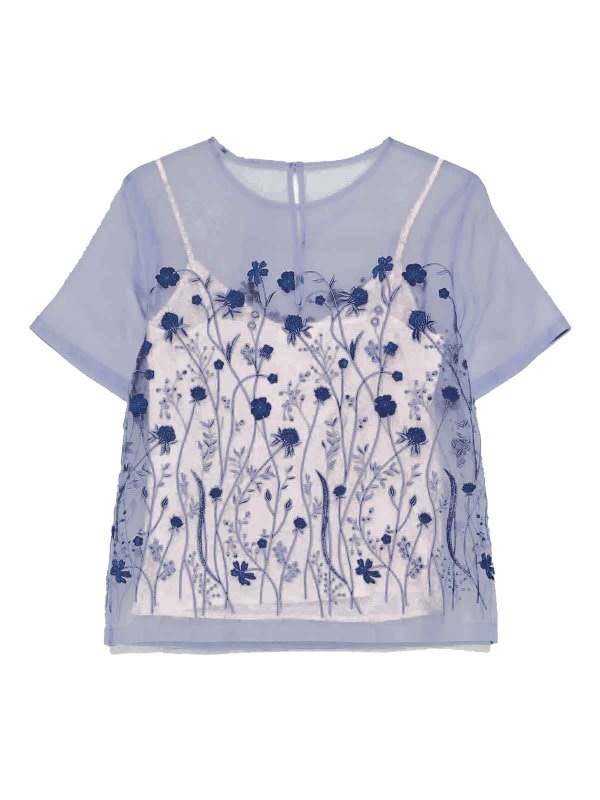 P.A.R.O.S.H.: Blusas online - Blusa - Azul