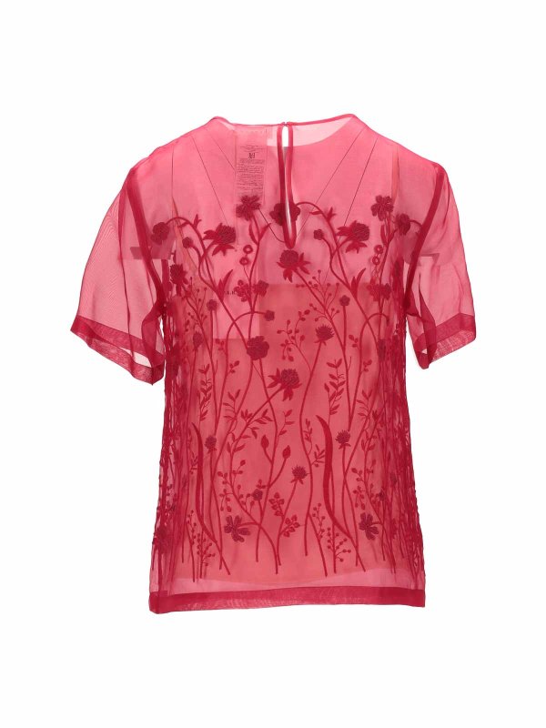 ブラウス - ダークレッド shop online: P.A.R.O.S.H.