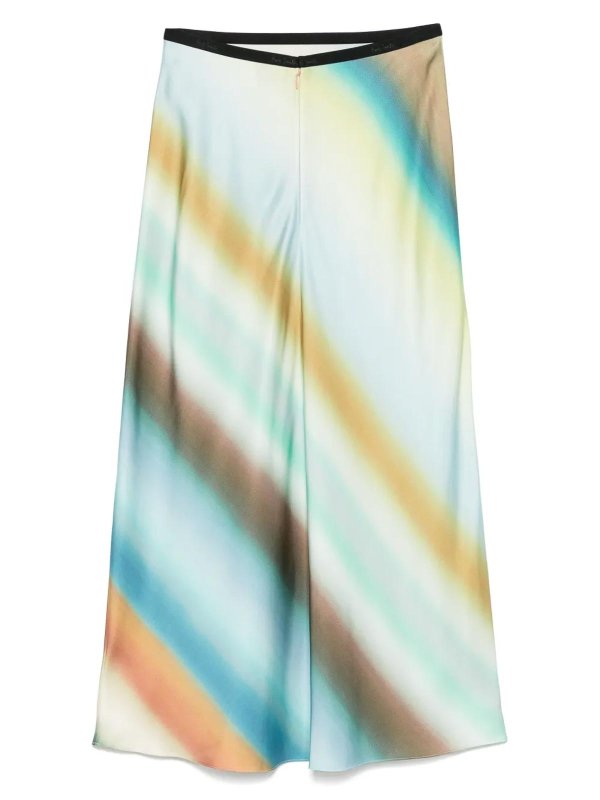 PAUL SMITH: Knee length skirts & Midi online - Watercolour-Effect Midi Skirt