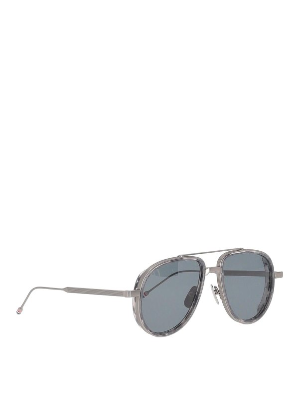THOM BROWNE: sunglasses online - Pilot-Frame Sunglasses