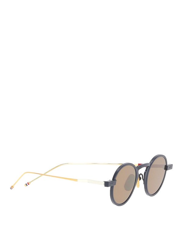 THOM BROWNE: sunglasses online - Acetate Round Sunglasses