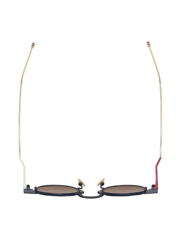 Acetate Round Sunglasses shop online: THOM BROWNE