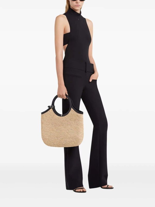 Courreges: Handtaschen online - Shopper - Beige