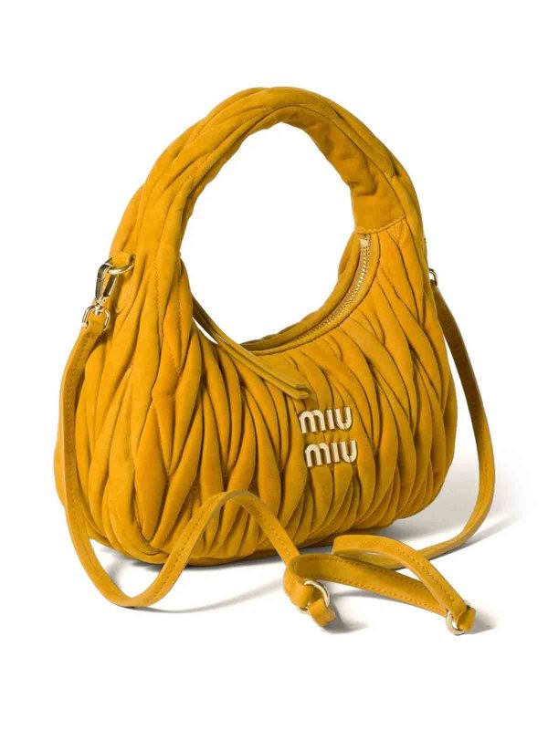 MIU MIU buy online Wander Matelass Suede Hobo Bag