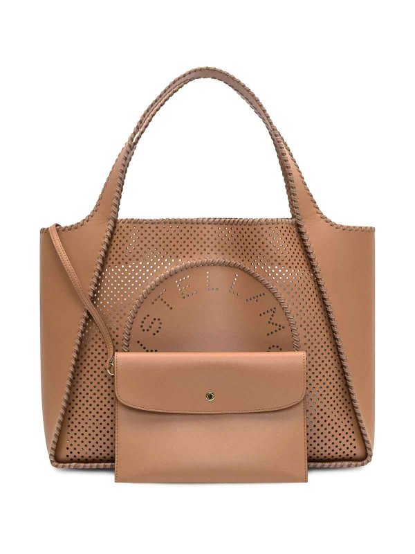 Logo-Perforated Tote Bag shop online: STELLA McCARTNEY