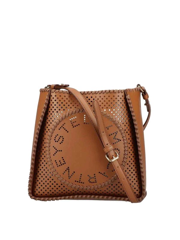 STELLA McCARTNEY: cross body bags - Crossbody Bag Perforated Eco Alter Mat