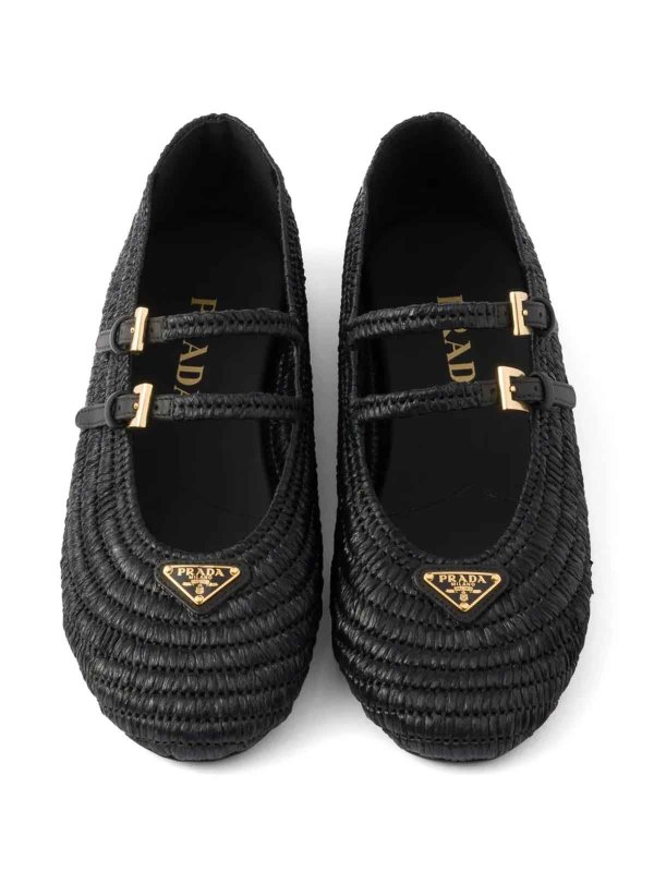 Crochet Ballerinas Shoes shop online: PRADA
