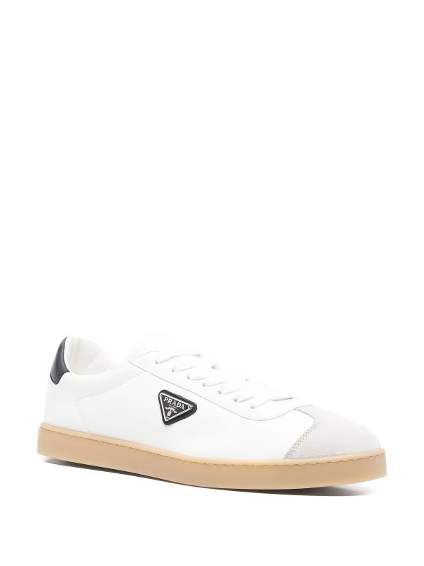 PRADA: trainers online - Leather Sneakers