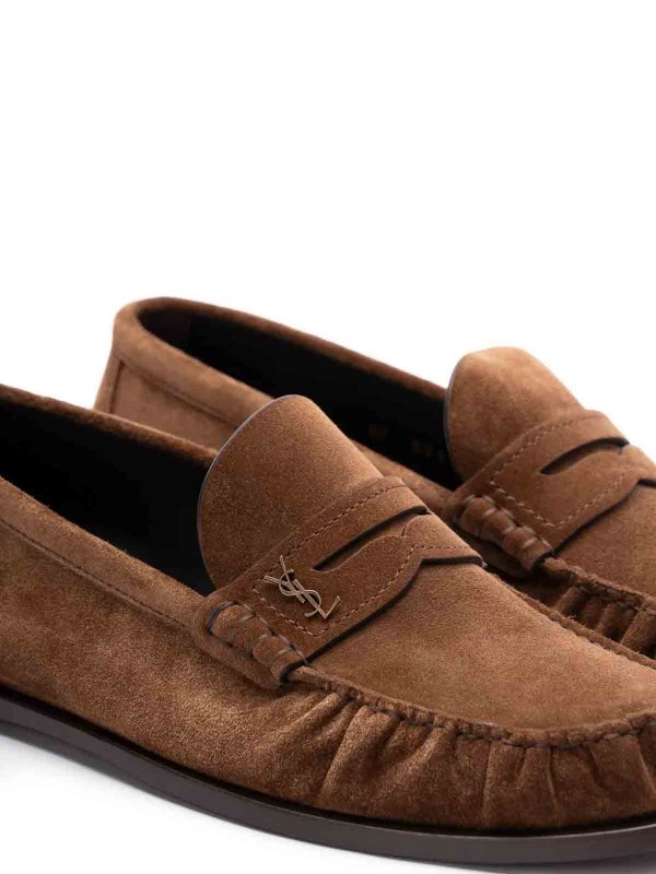 SAINT LAURENT: Loafers & Slippers online - Laurent Suede Loafers