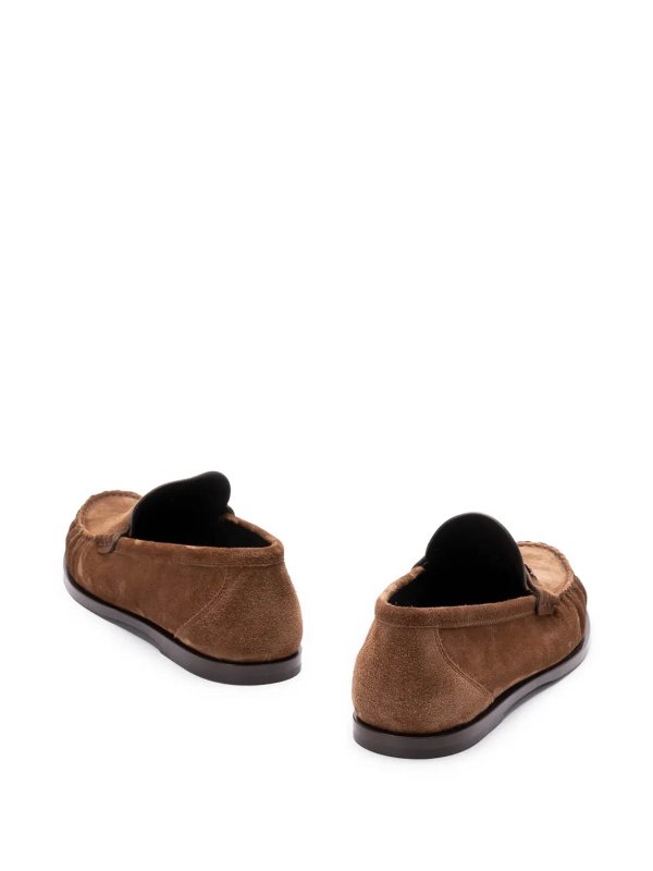The Best Shops SAINT LAURENT: Loafers & Slippers - Laurent Suede Loafers