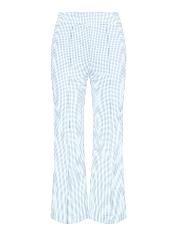 STAUD: casual trousers - Micro check trousers