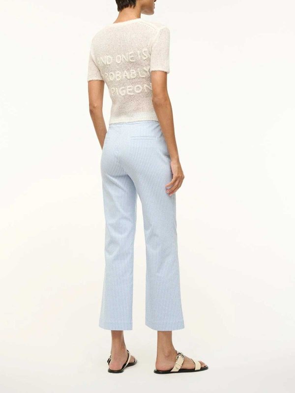 STAUD: casual trousers online - Micro check trousers