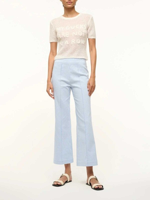 The Best Shops STAUD: casual trousers - Micro check trousers