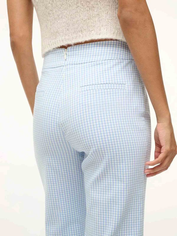 Micro check trousers shop online: STAUD