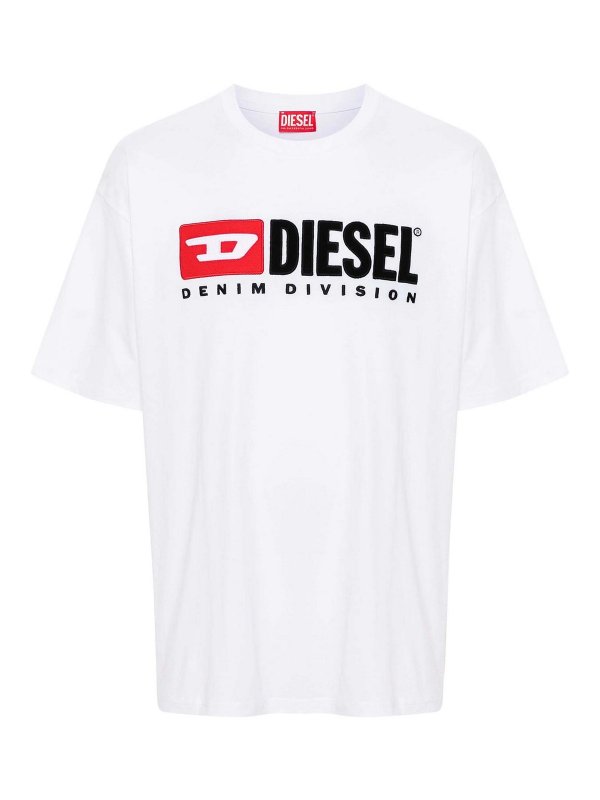 DIESEL: T-shirts - T-Shirt - Jeansblau