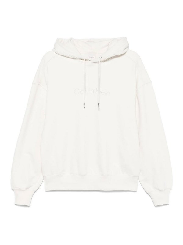 CALVIN KLEIN: Sudaderas y suéteres - Sudadera - Crema