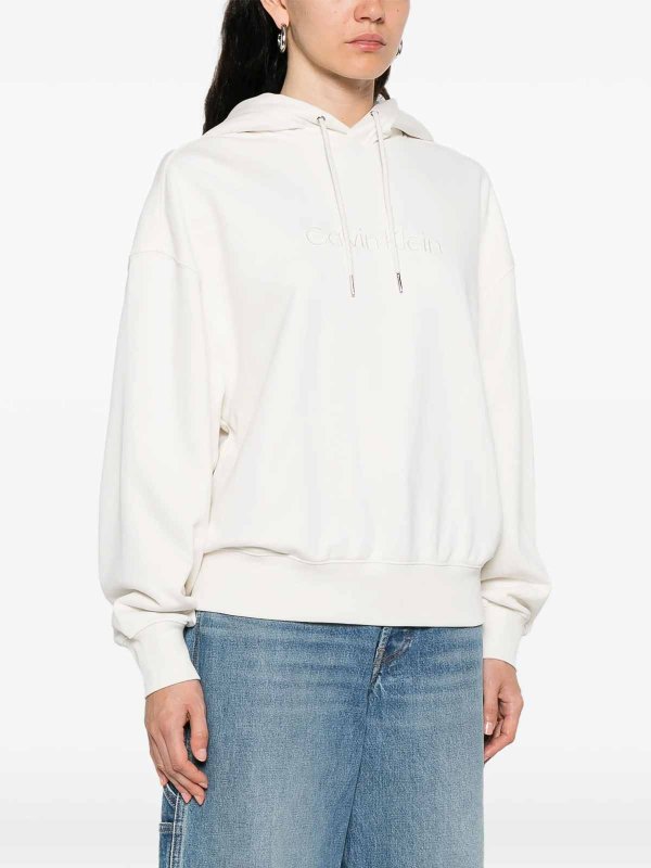 The Best Shops CALVIN KLEIN: Sudaderas y suéteres - Sudadera - Crema