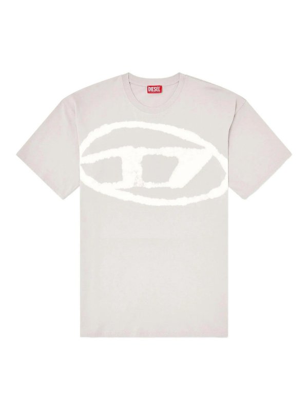 DIESEL: T-shirts - T-Shirt - Hellgrau