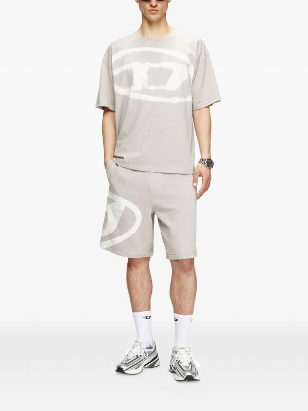 DIESEL: T-shirts online - T-Shirt - Hellgrau