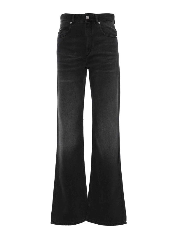 ISABEL MARANT: Bootcut - Bootcut Jeans - Schwarz