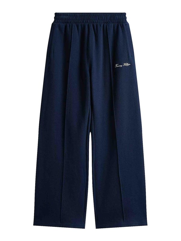 TOMMY HILFIGER: tracksuit bottoms - Script Straight Pique