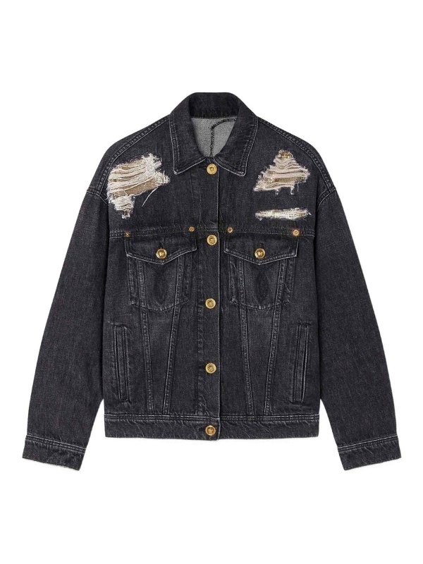 VERSACE: denim jacket - Blouson In Denim