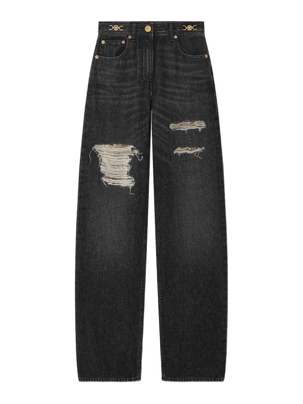 VERSACE: bootcut jeans - Pantalone In Denim