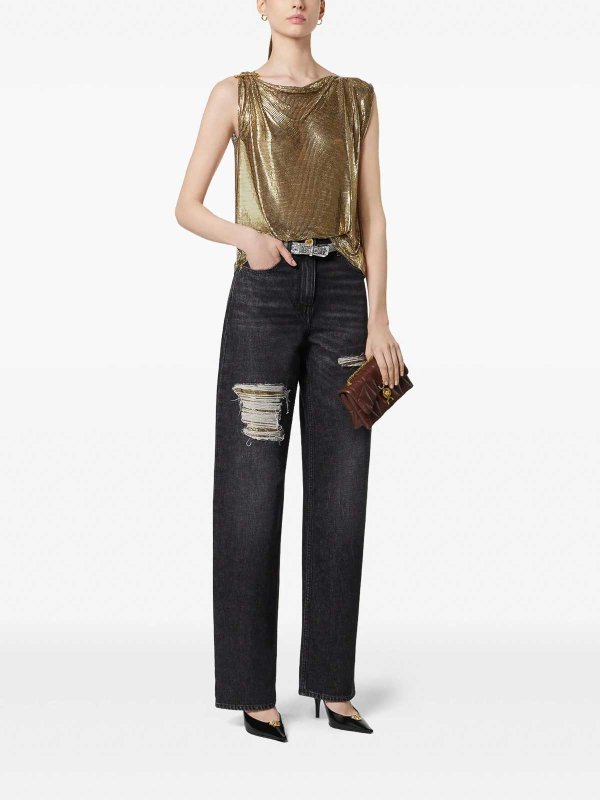 VERSACE: bootcut jeans online - Pantalone In Denim