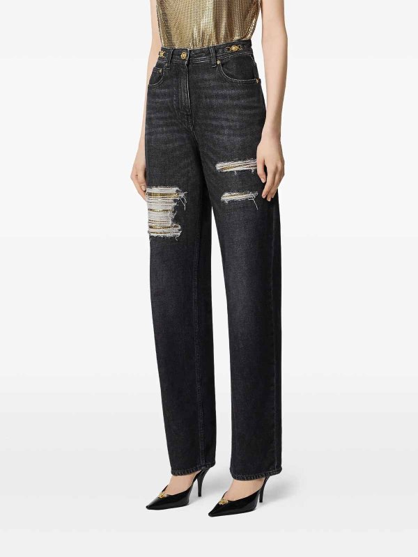 The Best Shops VERSACE: bootcut jeans - Pantalone In Denim