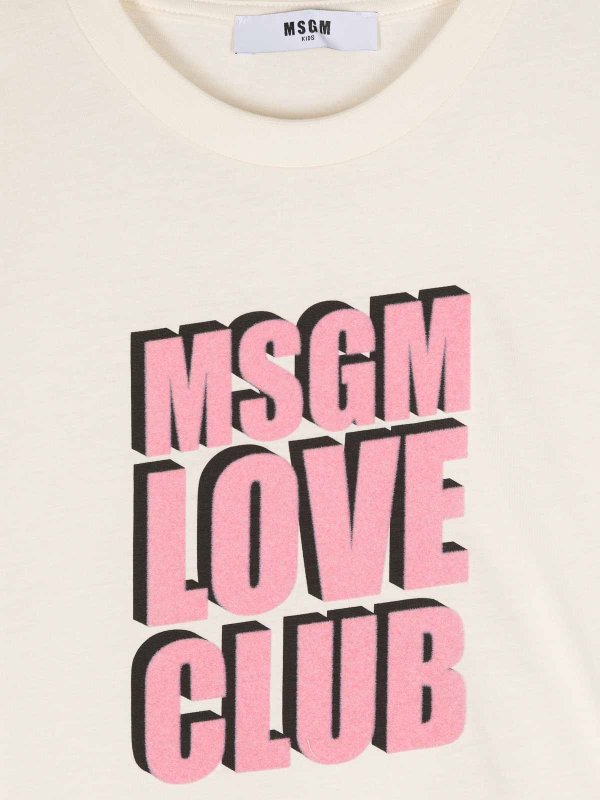 The Best Shops M.S.G.M. KIDS: T-shirts - T-Shirt - Creme