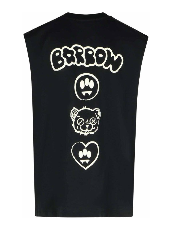 BARROW: Top e canotte online - Canotta di cotone nero