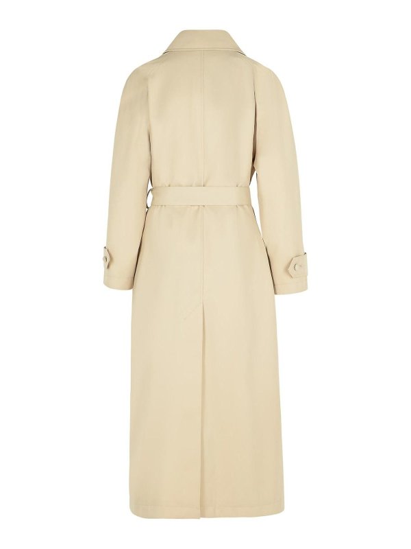 DOLCE & GABBANA: cappotti corti online - Over beige poliestere blend trench