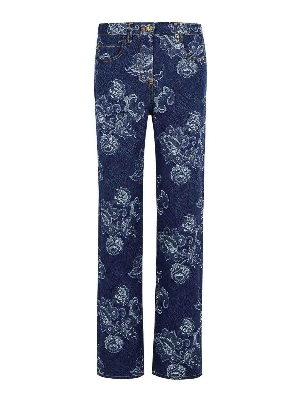 ETRO: Jeans boot-cut - Jeans Boot-Cut - Azul
