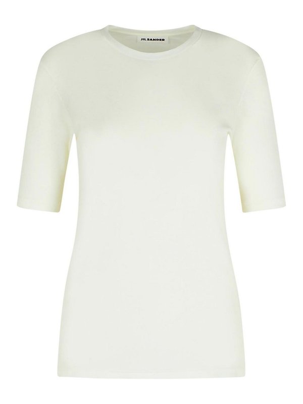 T-shirt in cotone bianco da 3 pacchetti shop online: JIL SANDER