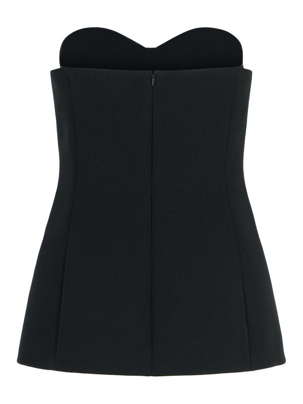 KHAITE: Tops & Tank tops online - Ayla Black Polyester Top