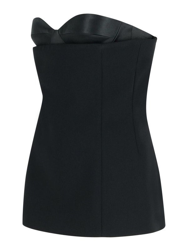 The Best Shops KHAITE: Tops & Tank tops - Ayla Black Polyester Top